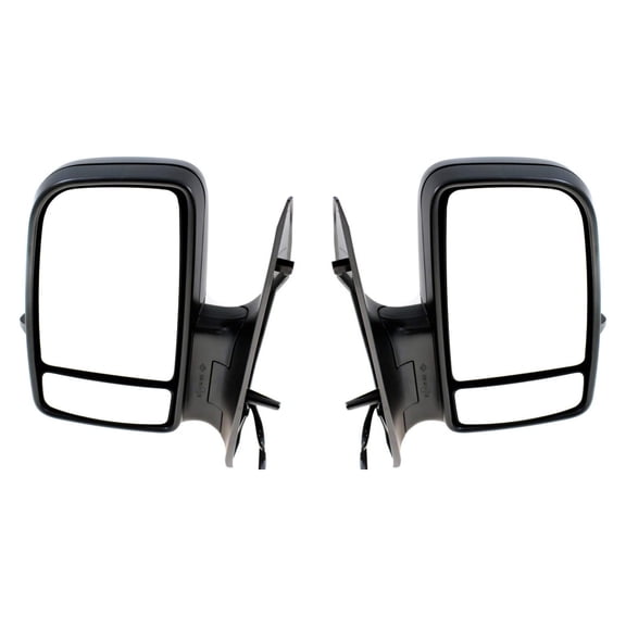 For Mercedes-Benz Sprinter 3500 2010-2018 Door Mirror Driver and Passenger Side | Pair | Power | Heated | w/Signal Light | Replacement For 68009995AA, 68010093A | MB1320114, MB1321114