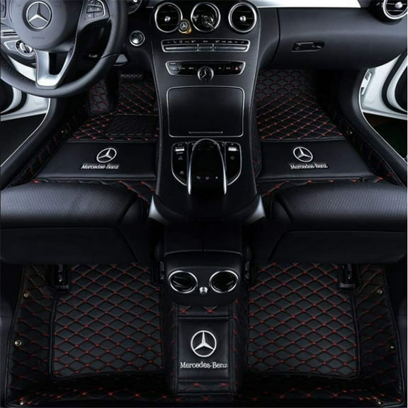 Mercedes-Benz W204 Waterproof Leather Car Floor Mats Car Carpet