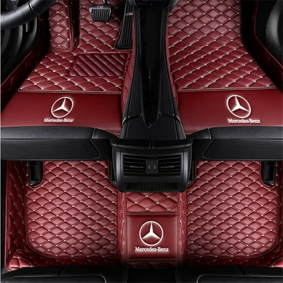 Mercedes-Benz W220 Short axis Waterproof Leather Car Floor Mats Car Carpet