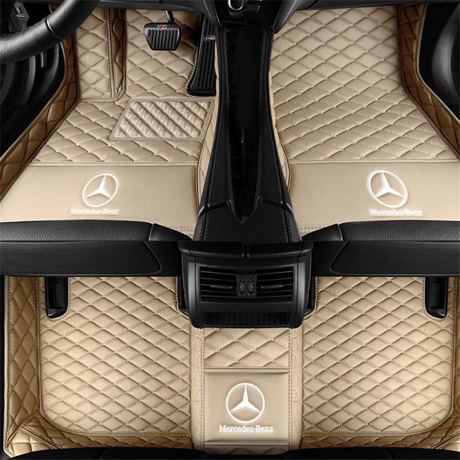 Mercedes-Benz W221 Short axis Waterproof Leather Car Floor Mats Car Carpet