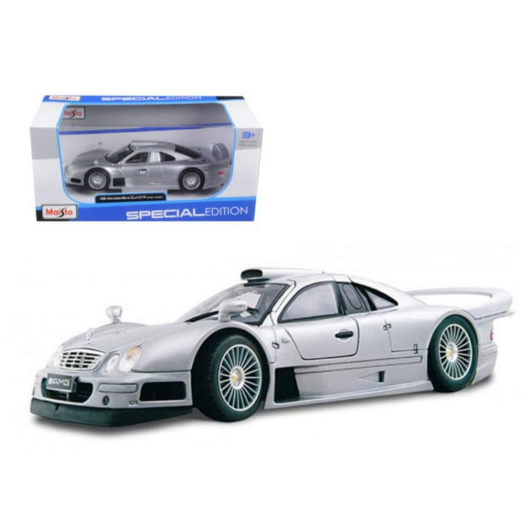 Mercedes CLK GTR AMG Street Version Silver 1/26 Diecast Mercedes CLK GTR AMG Street Version Silver 1/26 Diecast