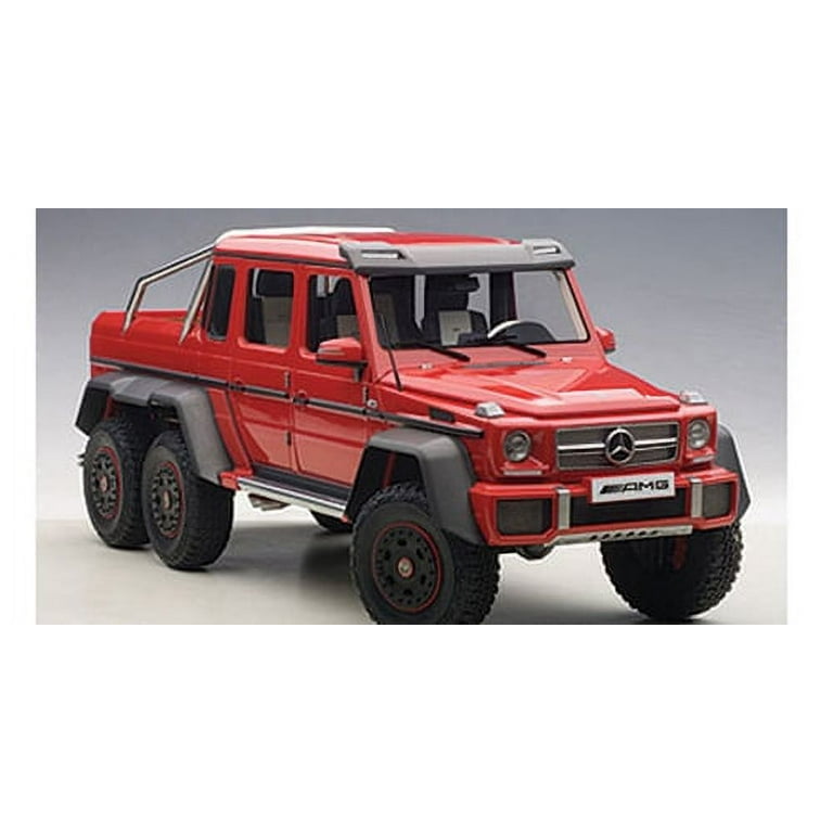 Mercedes G63 AMG 6X6 Red 1/18 Model Car by Autoart - Walmart.com