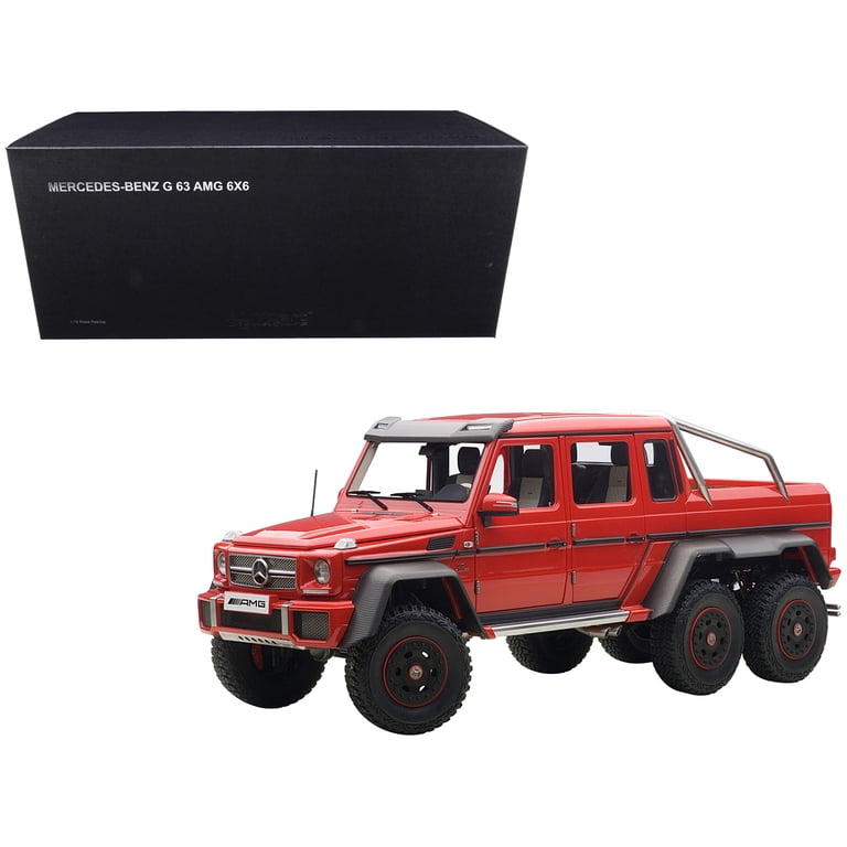 Mercedes G63 AMG 6X6 Red 1 18 Model Car by Autoart - Walmart.com