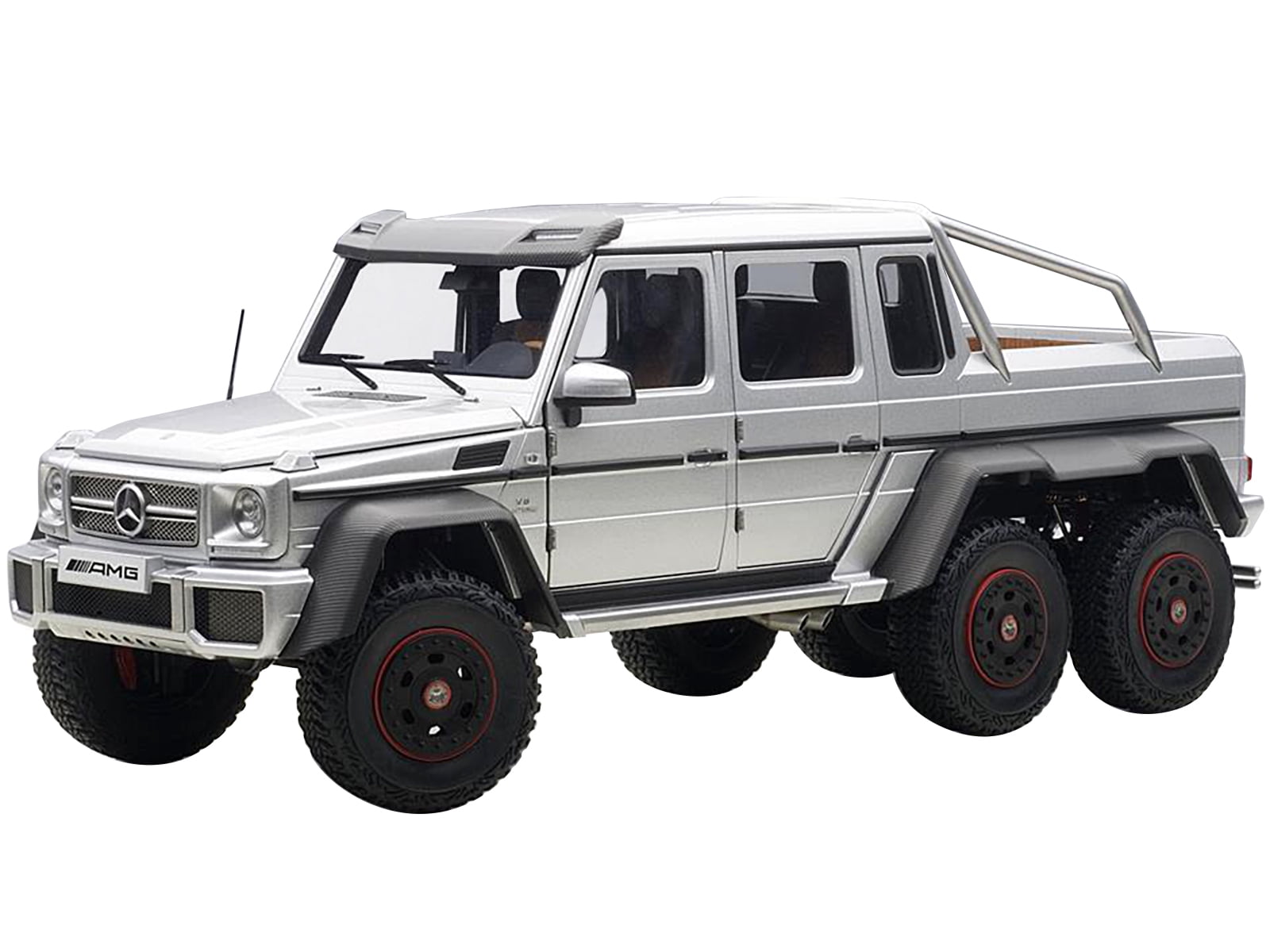 Mercedes G63 AMG 6X6 Silver 1/18 Model Car by Autoart - Walmart.com