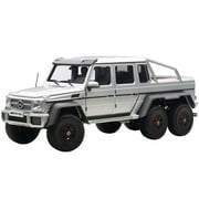 Mercedes G63 AMG 6X6 Silver 1/18 Model Car by Autoart