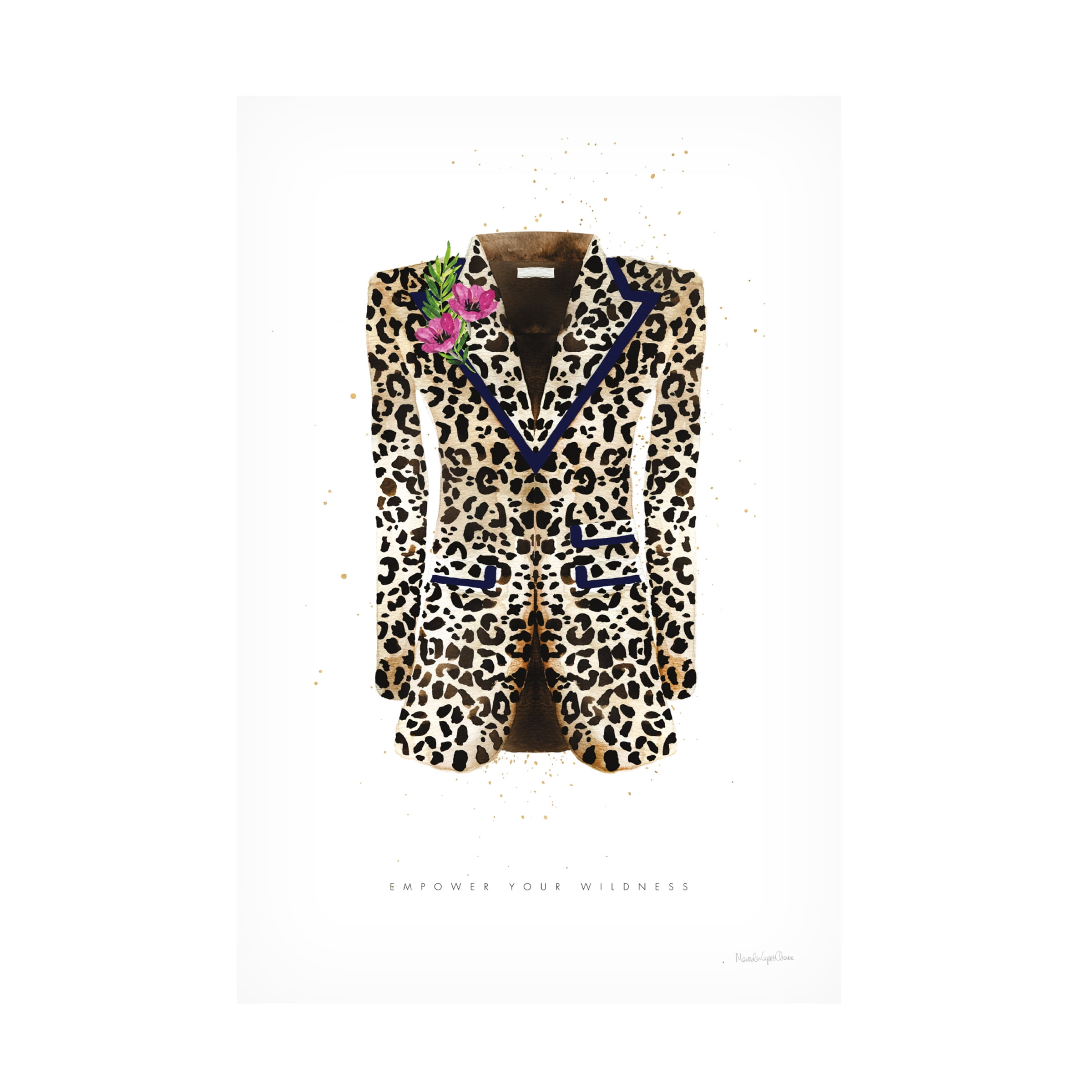 Empower Your Wildness Leopard Print Canvas Art