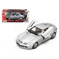 thumbnail image 1 of Mercedes McLaren SLR Silver 1/24 Diecast Model Car by Motormax, 1 of 1