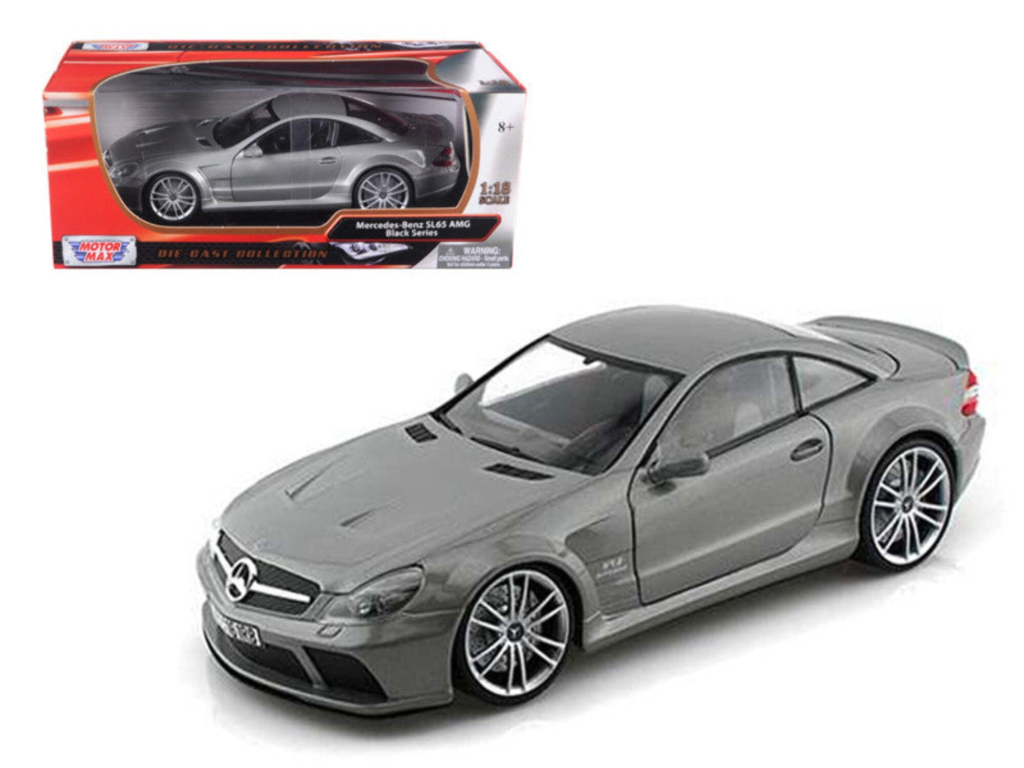 Mercedes SL65 AMG Black Series (R230) Red 1/18 Diecast Model Mercedes SL65 AMG Black Series (R230) Red 1/18 Diecast Model
