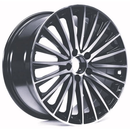 18x9.5 Alloy Wheels Set of 4 – Mercedes Style Aftermarket Rims, Fits Mercedes-Benz C E S Class GLE GLC, 5-Lug Gloss Black Machined Face Finish