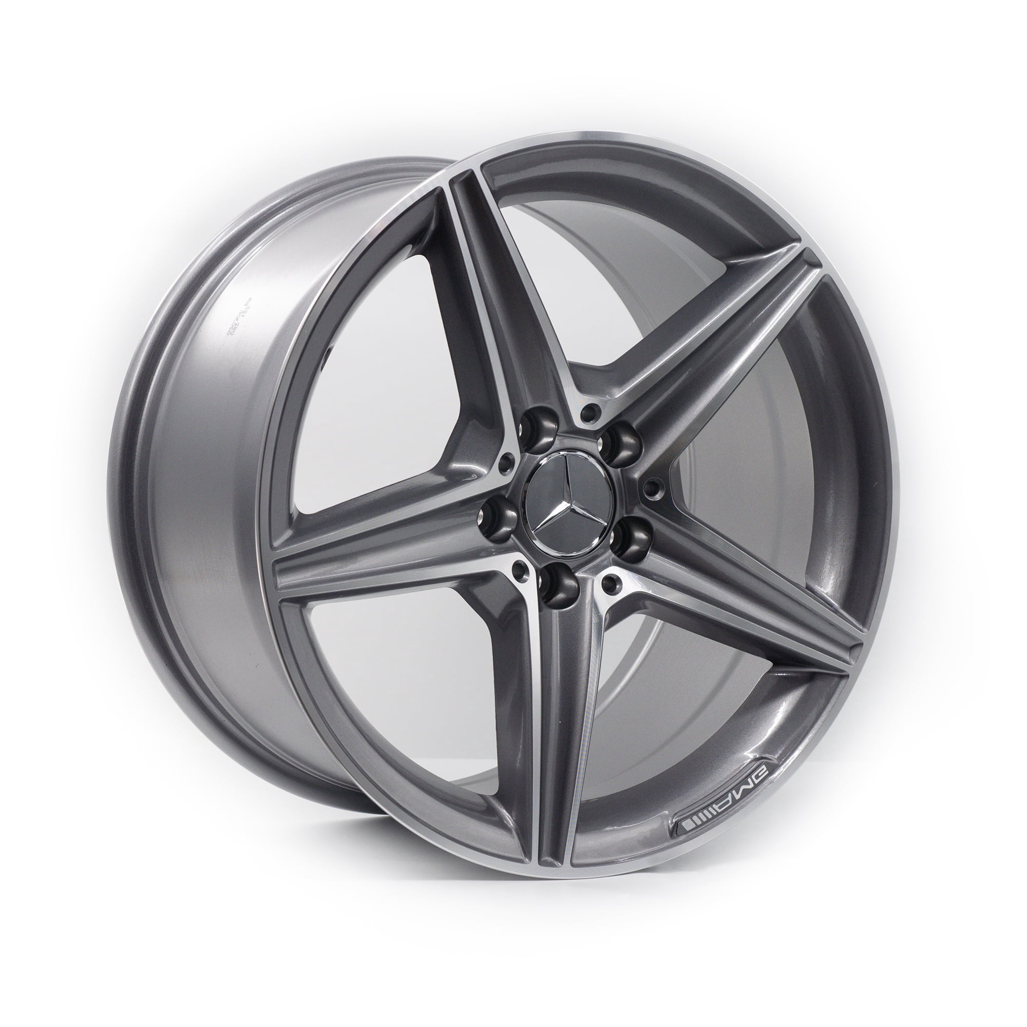 Mercedes Styled Wheel 18x9.5 Auto Rim Gunmetal 1pc. - Walmart.com