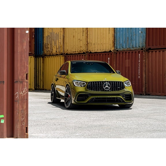 MercedesAMG GLC Multicolored Containers Wall Indoor - 12x18 Inch Laminated Poster - Stunning Detail and Bold Colors