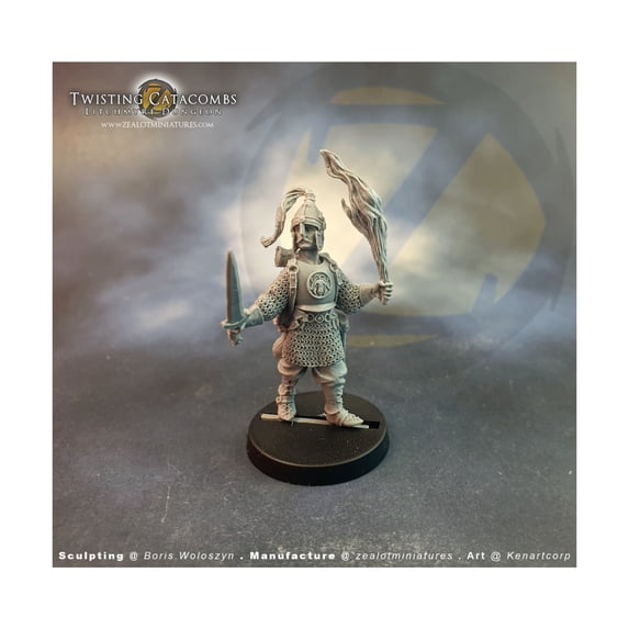 Zealot Miniatures Mercenary w/Torch New