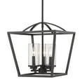 thumbnail image 1 of Golden Lighting Mercer 3-light Pendant in Matte Black, 1 of 7