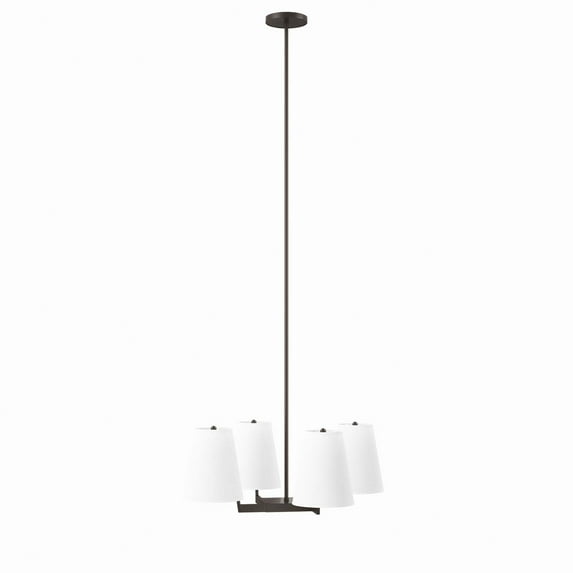 Modway Mercer 4-Light Pendant Light in White Bronze