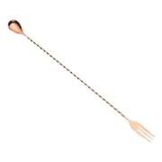 Mercer Barfly 12.4" Bar Spoon with Fork | Copper Plated