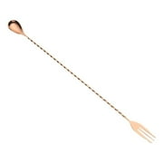 Mercer Barfly 15.75 Bar Spoon with Fork | Copper Plated