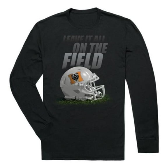 Mercer Bears Gridiron Long Sleeve T-Shirt, Black - Small