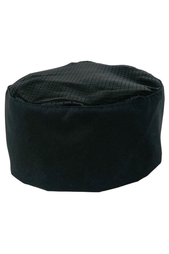 Mercer Chef Apparel Skull Cap | Mesh Top, Black