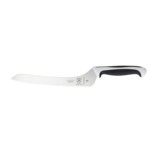 Mercer Culinary 9" Millennia Offset Bread Knife, White