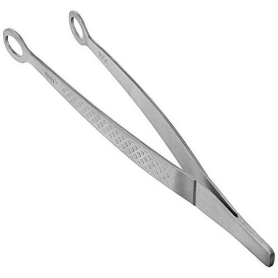 Mercer Culinary Flat Oval Precision Plus Stainless Steel Plating Tongs | 6.125"
