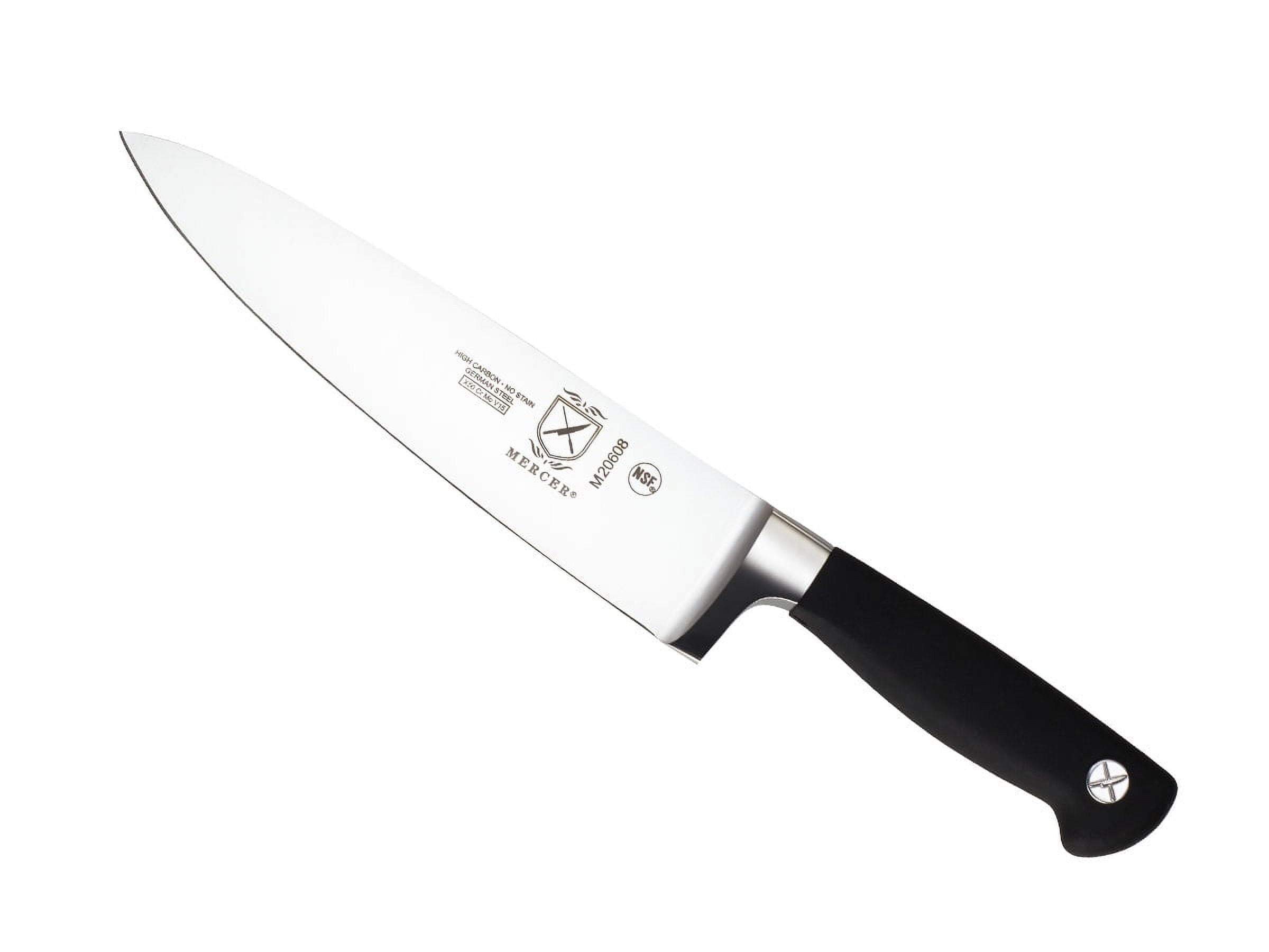 Mercer Culinary Genesis Steel 8" Chef's Knife, Black