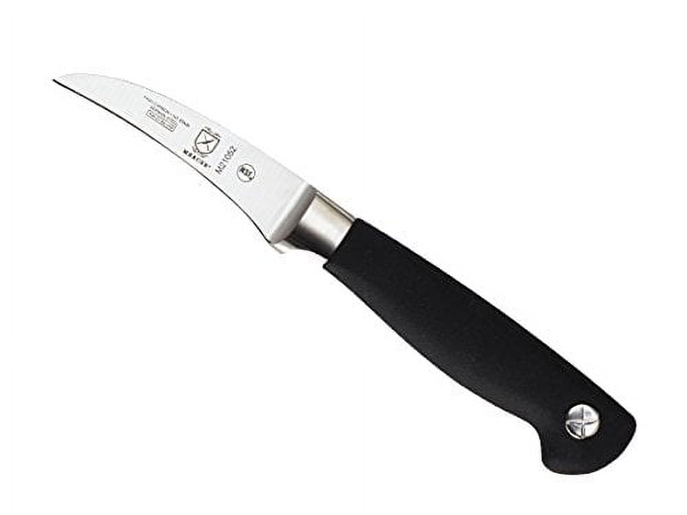 Black Rubber Handle High Carbon German Steel 2.5-Inch Peeling Knife