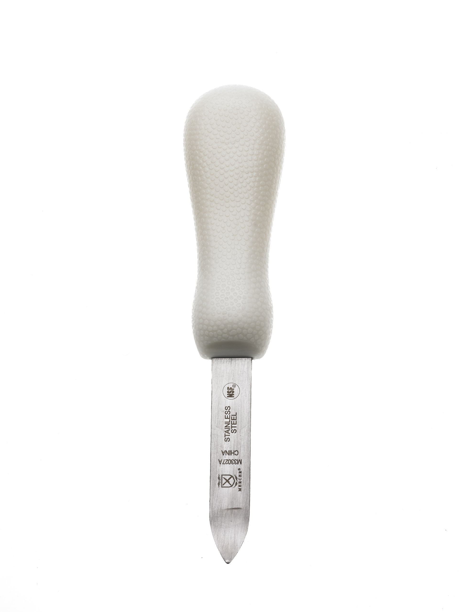Mercer Culinary M33027A White 2.75 New Haven Style Oyster Knife ...