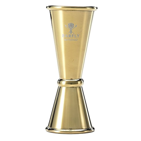 Barfly M37003GD Japanese Style Jigger, 1 oz x 1-1/2 oz, Gold
