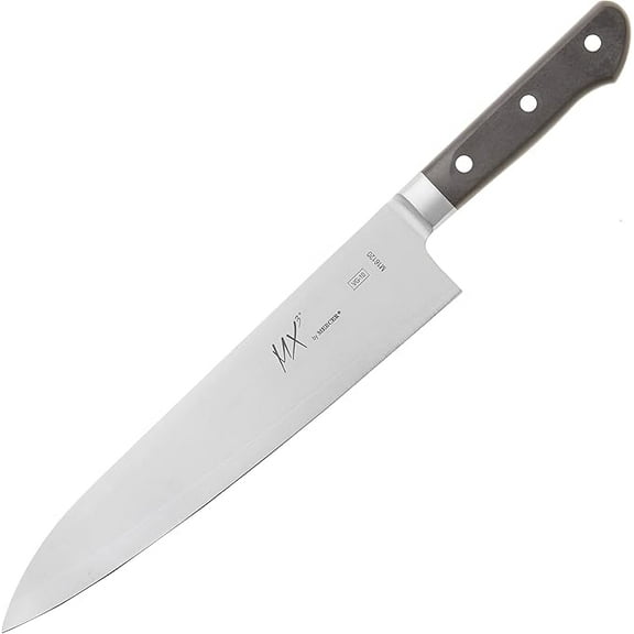 Mercer Culinary MX3 Premium San Mai VG-10 Steel Core Blade Gyuto Chef Knife, 9 1/2 Inch,Black