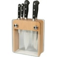 thumbnail image 1 of Mercer Culinary Renaissance 6-Piece Forged Steel Knife Block Set, Beachwood Block with Tempered Glass, 1 of 8
