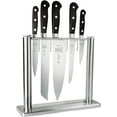 thumbnail image 1 of Mercer Culinary Renaissance 6-Piece Forged Steel Knife Block Set, Stainless and Tempered Glass Block, 1 of 8