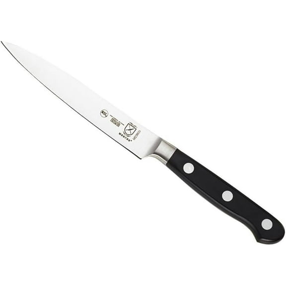 Mercer Culinary Renaissance Steel 5 inch Utility Knife, Black