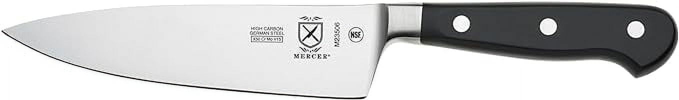 Mercer Culinary Renaissance Steel 6 Inch Chef's Knife, Black