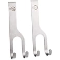 thumbnail image 1 of Mercer Culinary Stainless Steel 2-Piece Silver Double Hooks for Magnet Bar, 1 of 4