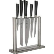Mercer Culinary M19100 Zum 6 Piece Forged Block Set, Stainless Steel/Glass