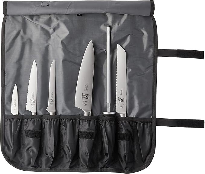 Mercer Culinary M21830 Zum 7-Piece Forged Knife Set in Roll