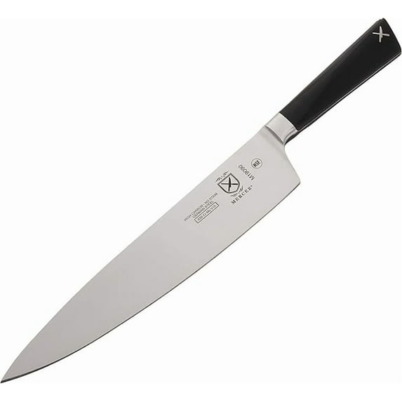 Mercer Culinary Züm Forged Carbon Steel Chef's Knife, 9 Inch, Black