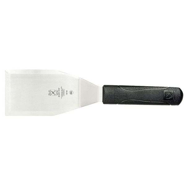 Heavy-Duty Stainless Steel Turner with Black Polypropylene Handle