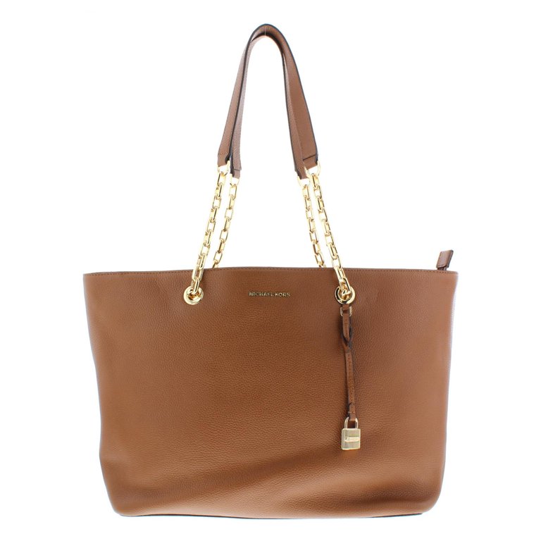 MICHAEL KORS トートバッグ 30H6GM9S3L 230 BROWN Mercer Medium Chain-link Leather Tote - Brown - 30H6GM9T9L