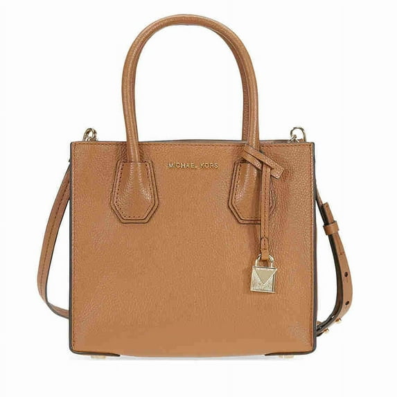 Mercer Medium Pebbled Leather Brossbody Bag- Acorn