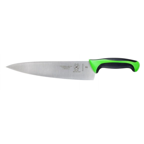 Mercer Cutlery Chefs Knife,10 in Blade,Green Handle M22610GR