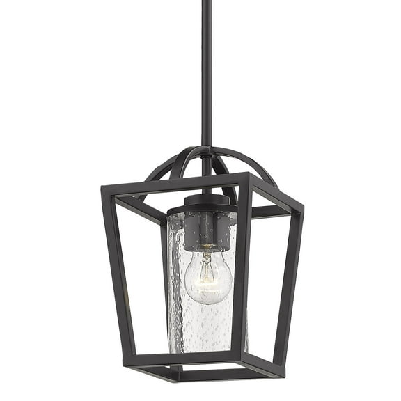 Golden Lighting Mercer 1-light Pendant in Matte Black