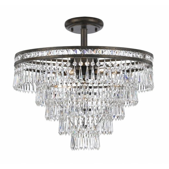 Mercer Seven Light Chandelier in Classic Style 20 inches Wide By 23.25 inches High Bailey Street Home 49-Bel-1677307