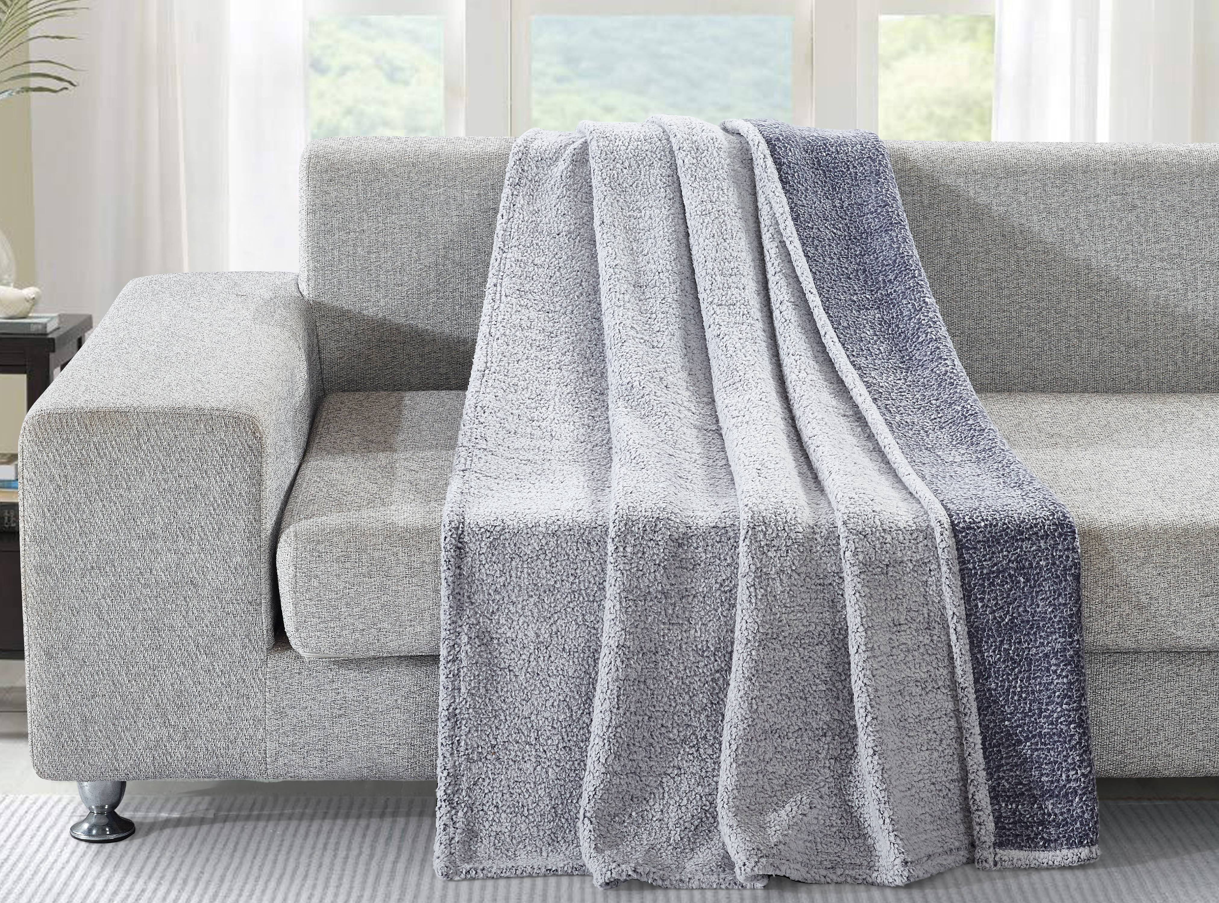 Mercer Sherpa Throw 50x60 Blue