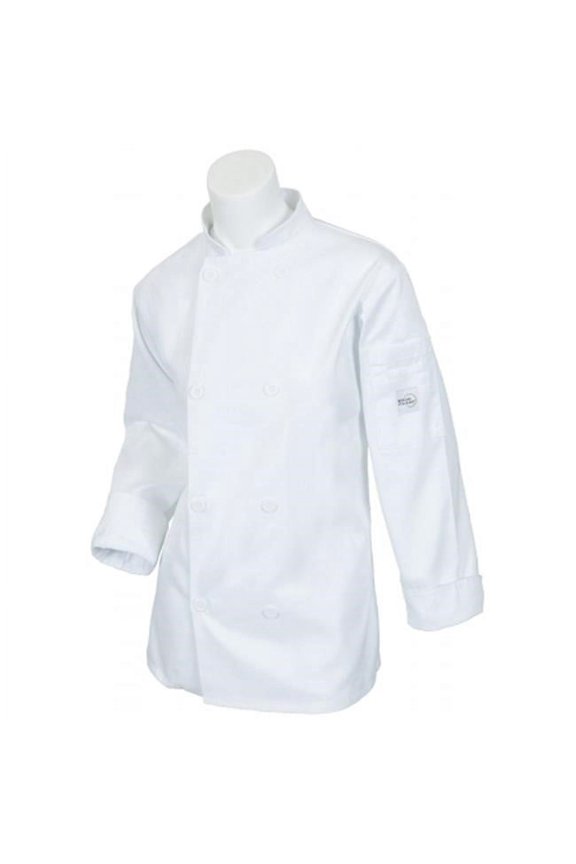 Mercer Tool M60020WHXXS Millennia Womens Cook Jacket With Traditional Button, White - XXS
