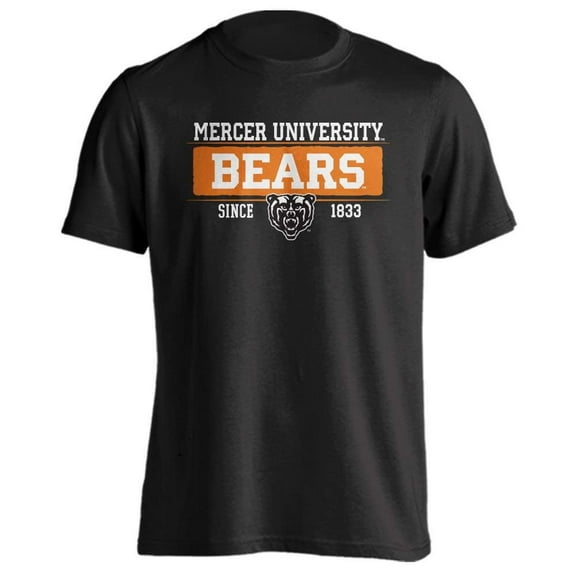 Mercer University Bears MU Bar Mascot Since 1833 Short Sleeve T-Shirt