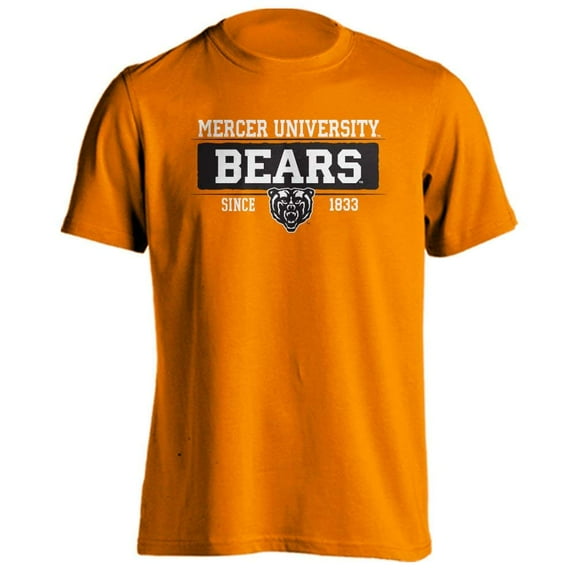 Mercer University Bears MU Bar Mascot Since 1833 Short Sleeve T-Shirt
