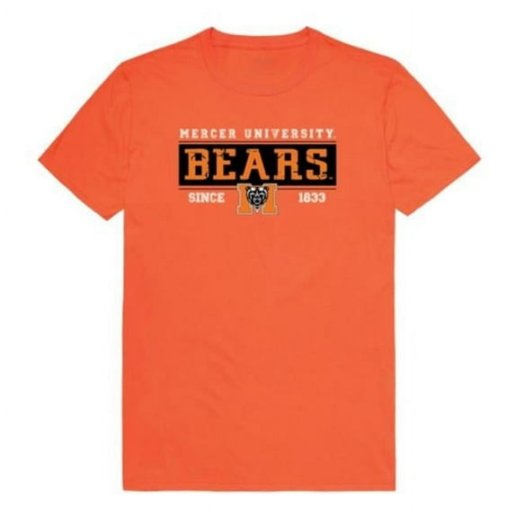 Mercer University Established T-Shirt, Orange & White - Small