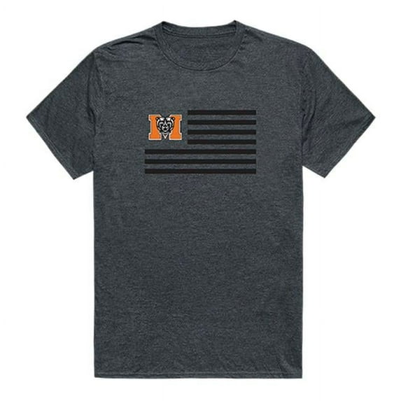 Mercer University Flag T-Shirt, Heather Charcoal 2 - 2XL