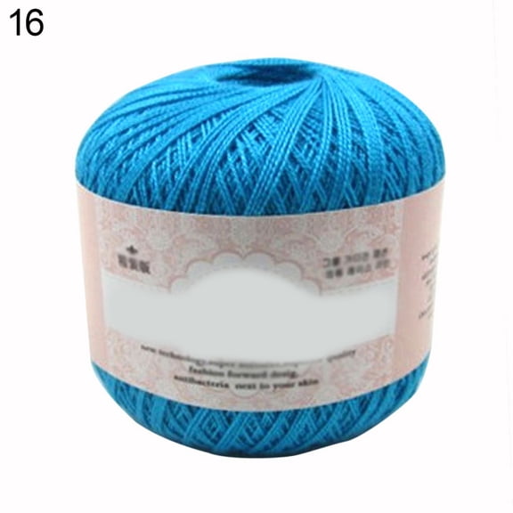 Mercerized Cotton Cord Thread Yarn Crochet Knitting Lace Jewelry